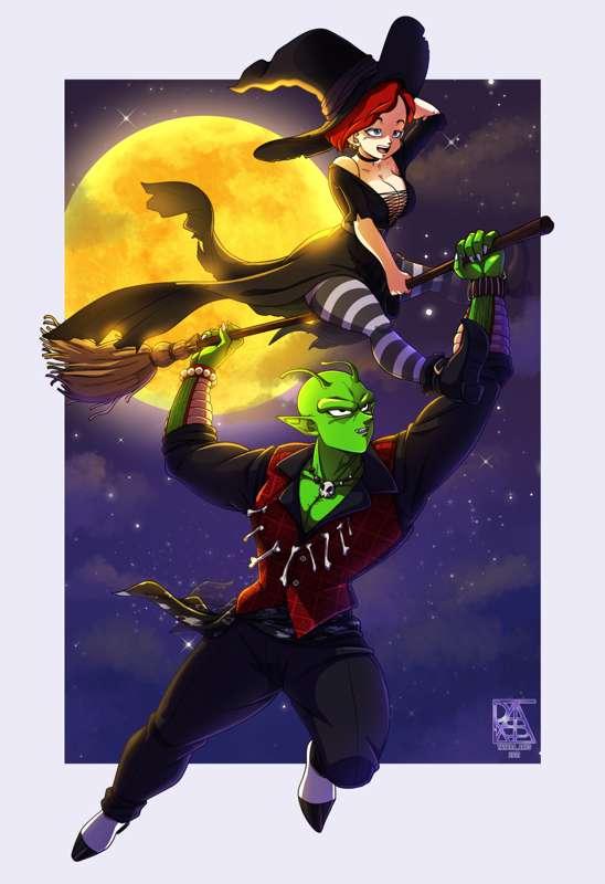 Flying witches | Doodle