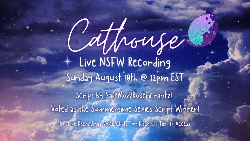 💜 Live NSFW Script Recording Today!! 💜 [Tier 1+] [On Discord] [Script by SafeMod/Rosencrantz] [Join Us in ONE HOUR!] [12pm EST] [Summertime Sexy Fun!]