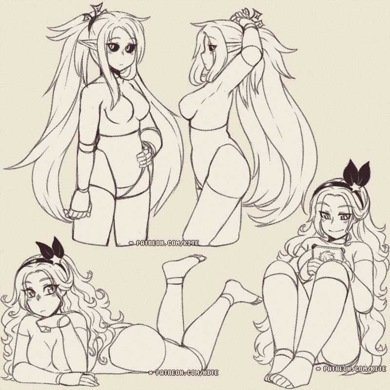 Girls Posing refs - FlailingFox + Freckles