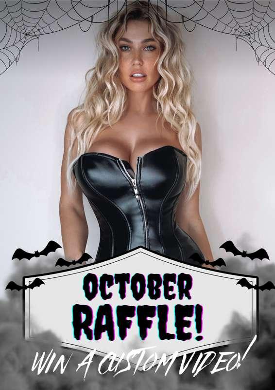 👻🎃 **OCTOBER SPOOKY SEASON RAFFLE!! WIN A CUSTOM VIDEO!** 🎃👻..