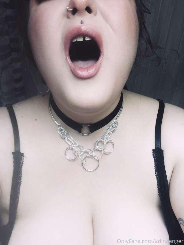 🤍 wide open for spit and dick 🤍