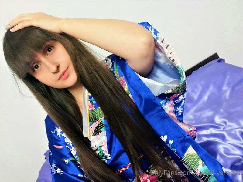 Girl in blue yukata
