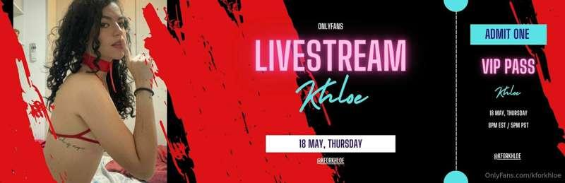 📣📣📣 ♥ 𝐿𝐼𝒱𝐸𝒮𝒯𝑅𝐸𝒜𝑀 ♥ ｡✴

❤♡ When: ♡❤ ***May 18, Thursday 8pm E..