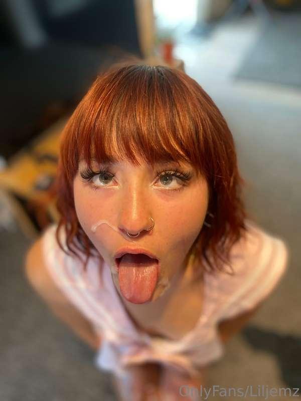 cum covered mouth…I’d licked up most of it before these pics..