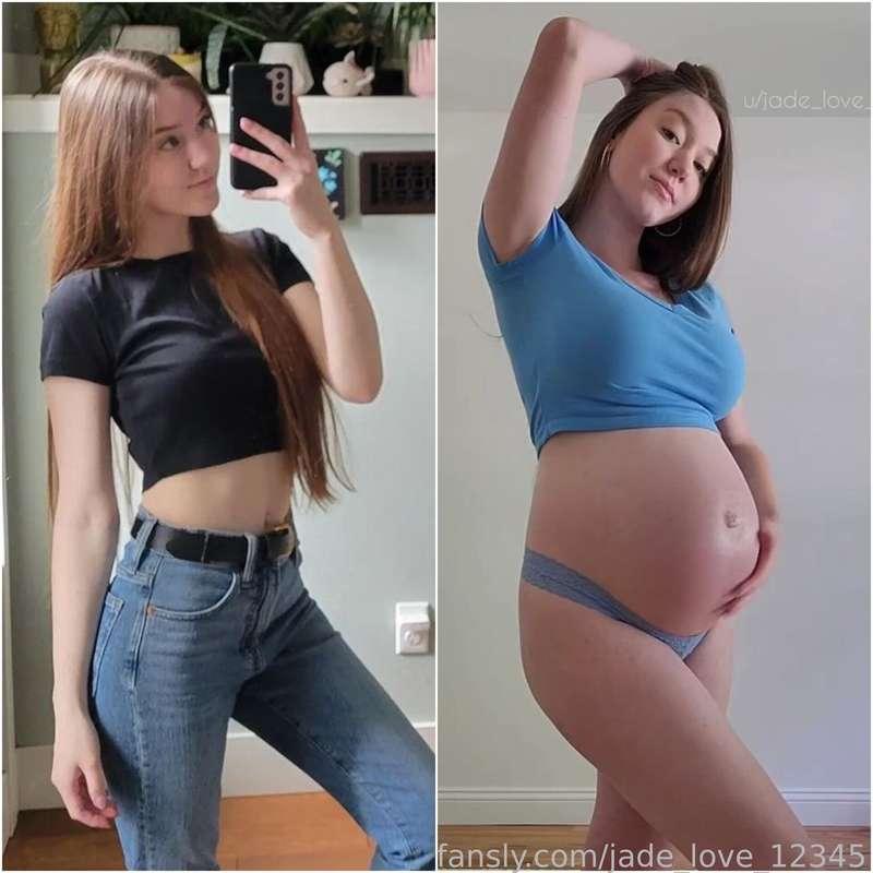 Before vs after getting pregnant 🤰🏻

#pregnant #pregnancy #preggo #preggers #pregnantbelly #pregnanttits #pregnantboobs #pregnancyfetish #fetish #belly #tummy #mommy #milf #hotmom #teen #young #youngmom #girlnextdoor #cute #sexy #clothed #sfw #fansly #fyp 