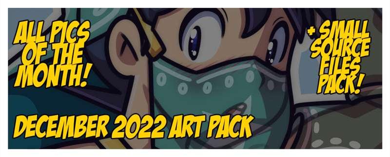 DECEMBER 2022 - Art Pack + Small Source pack!