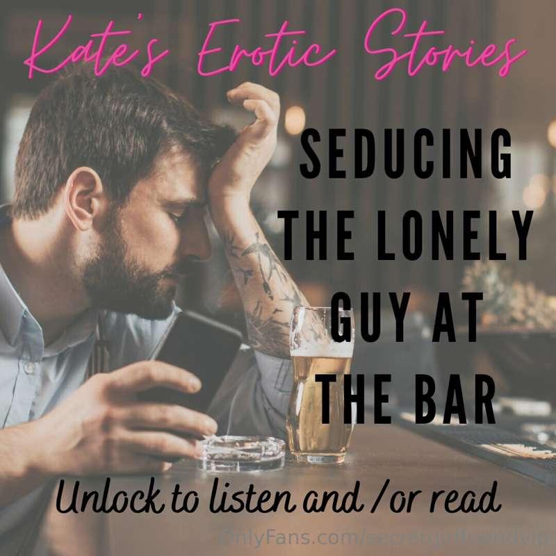 # **TRUE STORY** 📖👂  Have you ever sat at the bar? Alone? We..