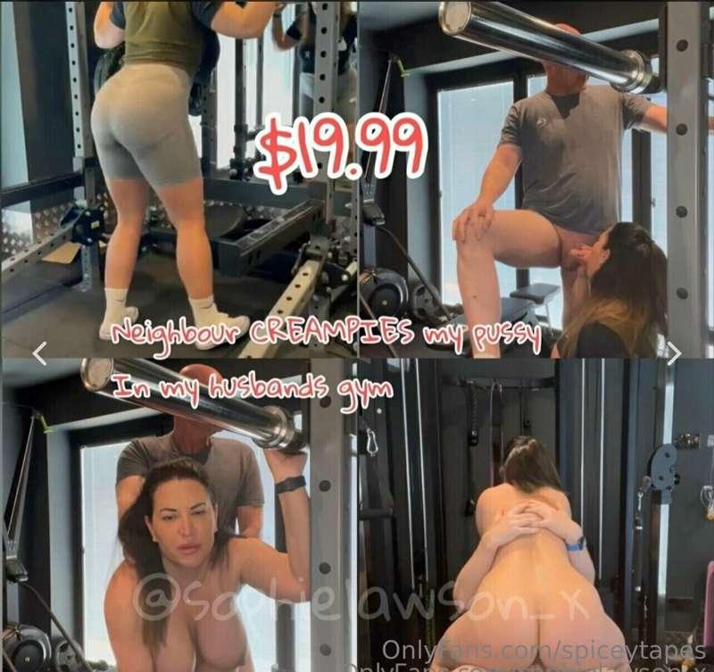 *****Neighbour Creampies my pussy in my husband gym*****