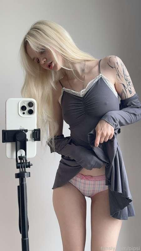 Do you like my cute pink panties?🧸🩷

#Cosplay #fyp #Egirl  #Blond #Cutie #petite #skinny #smalltits #young #18yo #babyface #TikTok  #babygirl  #gfe #gamergirl #tiny