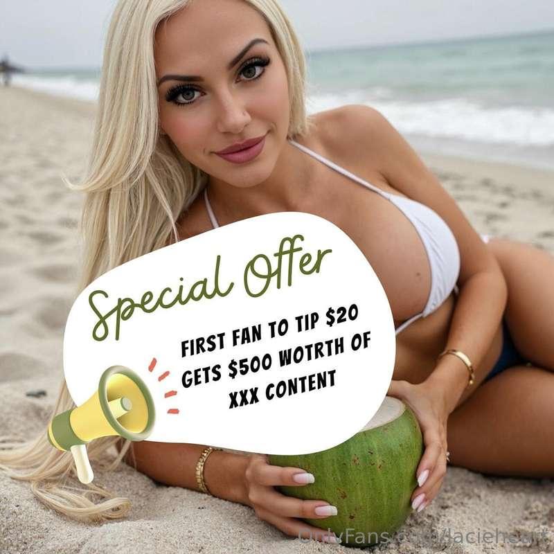 🚨 ATTENTION! 🚨the first lucky fan to tip $20 will get an exc..