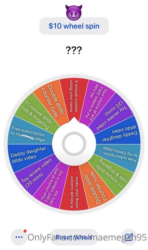 $10 to spin the wheel !!! 😈😈😈 tip under this post or in DMs ..