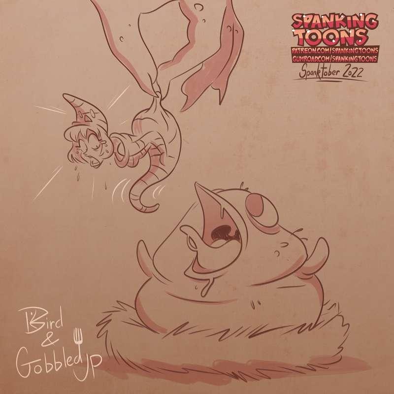 Spanktober22 - 26. & 27. Bird & Gobbled Up