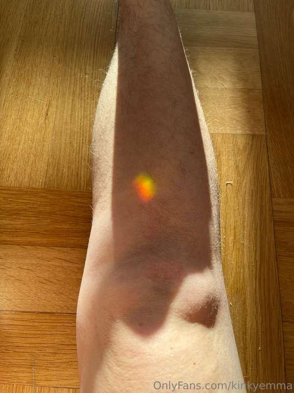 The sun delivered some prisms for me to play with!
