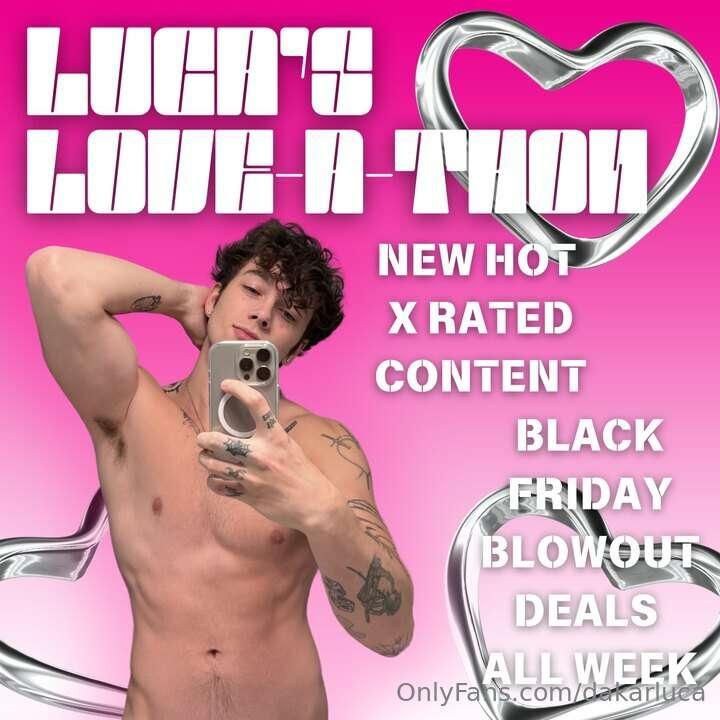 secrets out… Luca Love-o-thon starts this week where i showe..