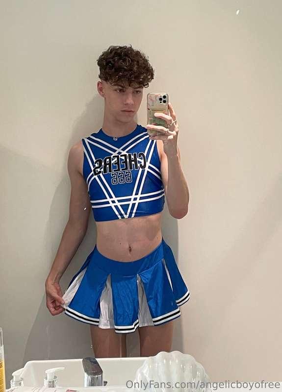 The winning team wrecked their cheerleader twink after their..