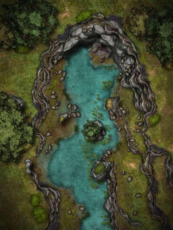River Cave - Foundry VTT and Fantasy Grounds 
