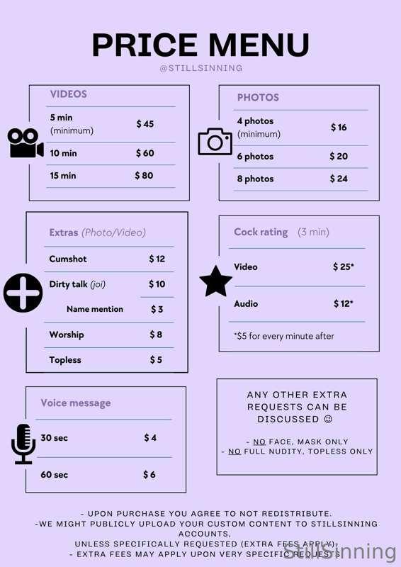 Custom price menu! 🎥
Check it out and send me a message if i..