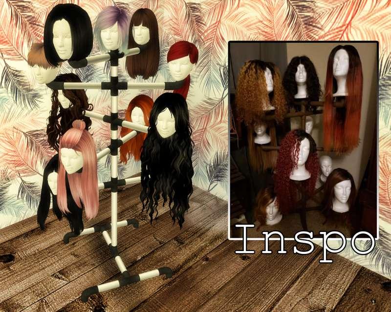 DIY Wig Stand & Wigs 