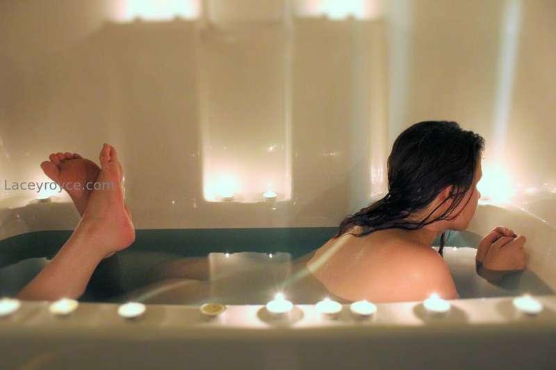 Are you a romantic? candlelit baths always seem like a littl..