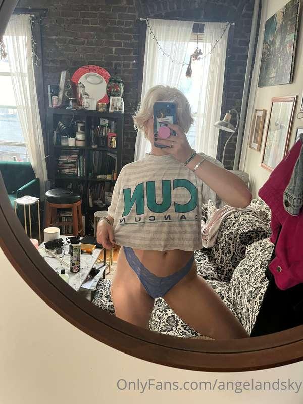I really wish this shirt said CUM 🤭

I hope you all are havi..
