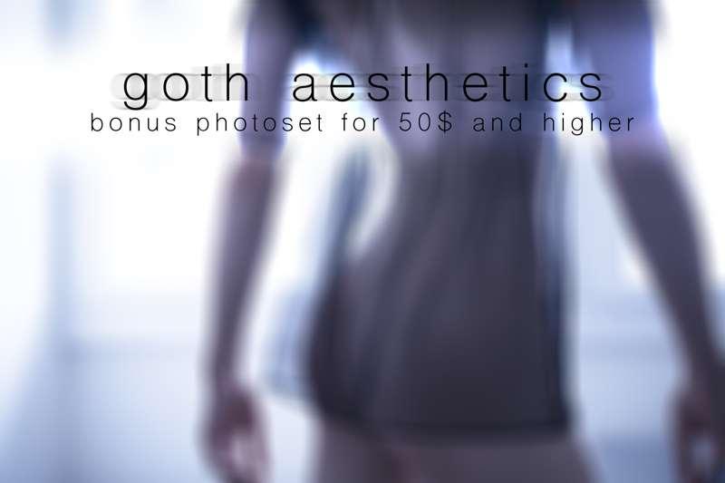 Bonus set of August! Goth aesthetic