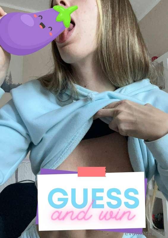 What's gonna be under the 🍆? Guess and win the uncensored ve..