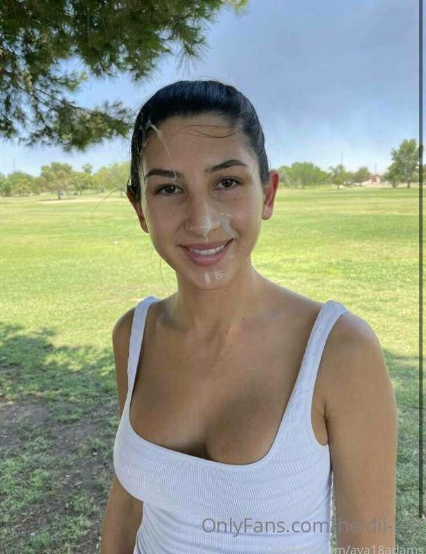 Her college professor gave her a facial after Econ class.  A..