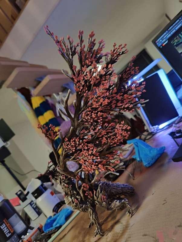 Cherry blossom dragon progress 