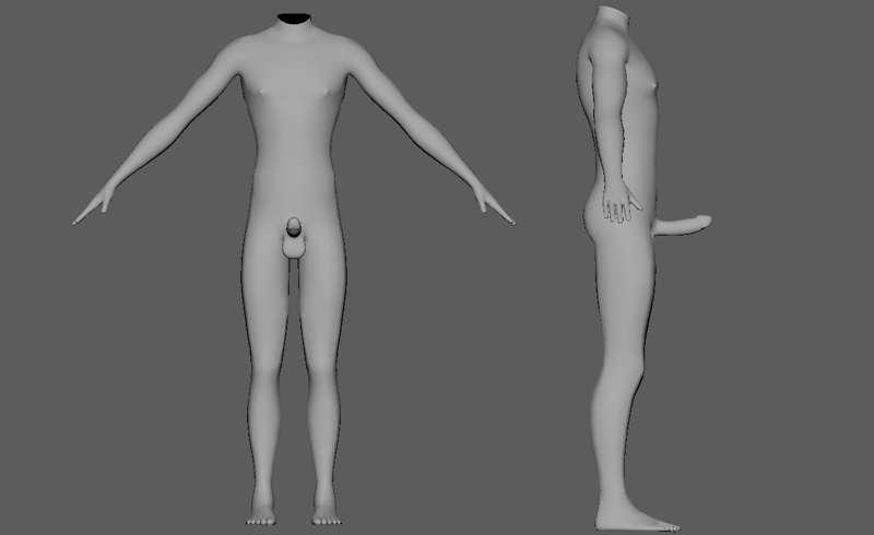 WIP - True Male Body Set