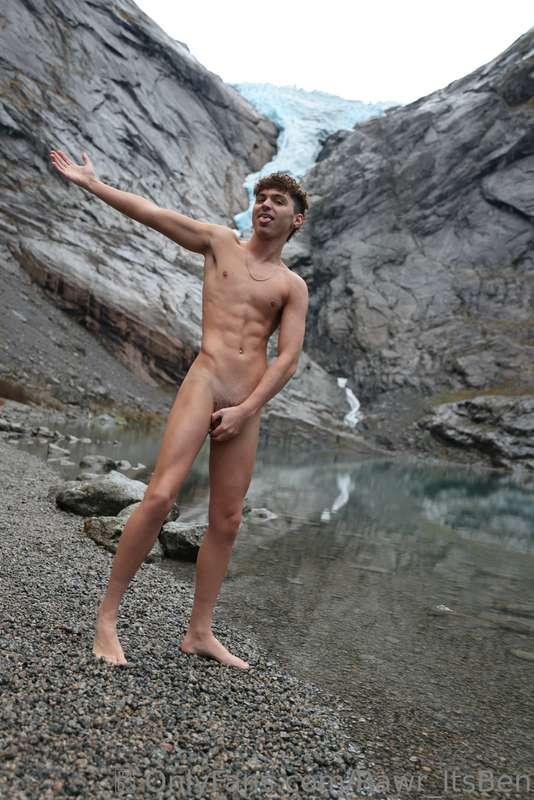 Here are some nude photos of me before jumping into the pool..