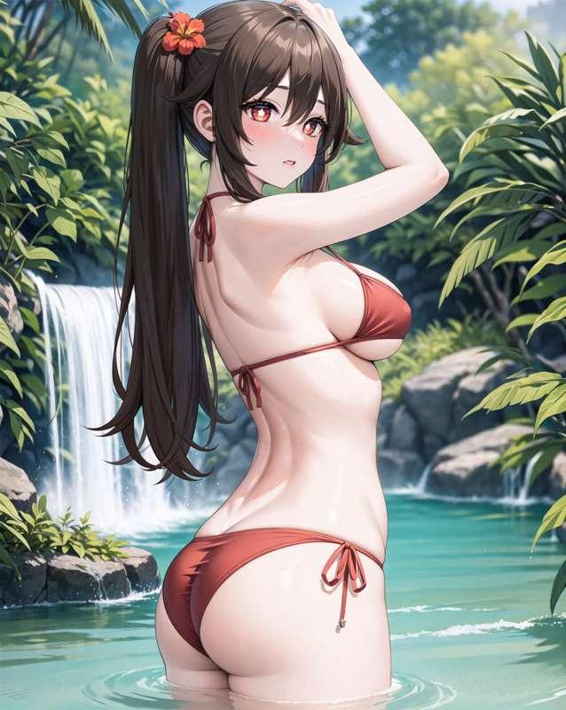 [Exclusive] Hu Tao waiting for you [NSFW/R-18]🏝️