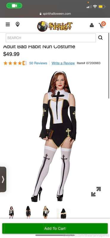 Send me $55 for this nun costume. 1.30 minute video for free