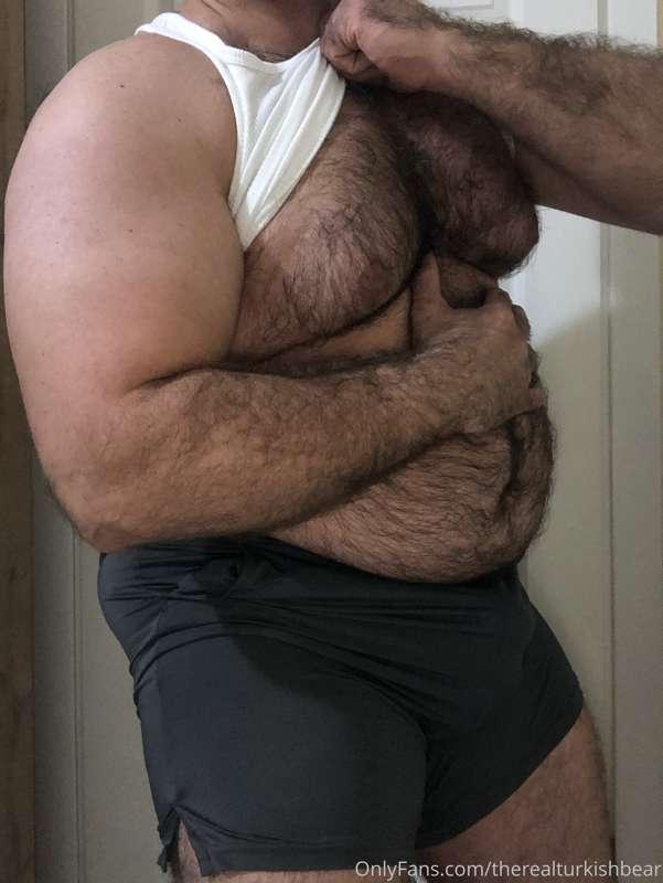I'd die if you could suck my pecs while rubbing my belly. Th..