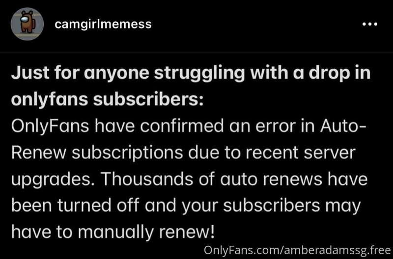 please make sure your auto renew is on!!
