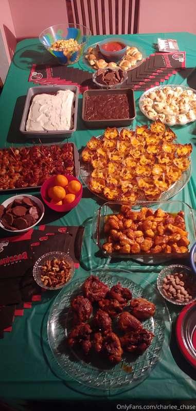 Way to go Bucs!!!  Had a nice spread of food tonight