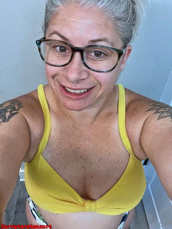Yesterday's beach attire, I think orange and yellow might be..