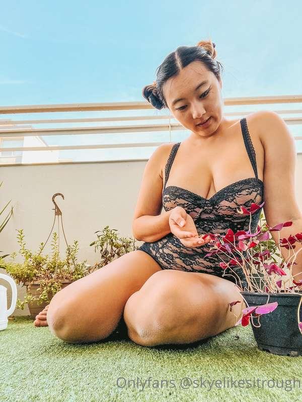 Just here watering my flowers :P