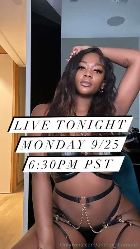 SURPRISE! I’m having a surprise live tonight 6:30 pm pst and..