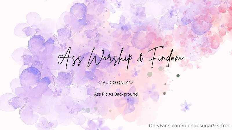 Ass Worship & Findom (audio only)Indulge in the audio-only v..