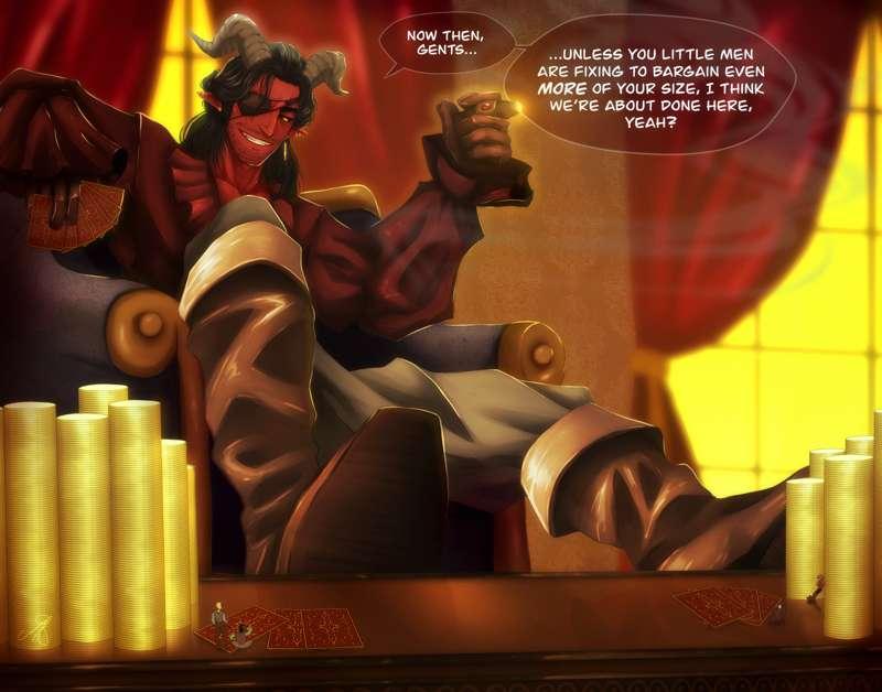 Care for a Wager? (D&D Tiefling)