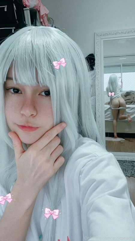 Sagiri Izumi cosplay ♡ What would you do with this little si..