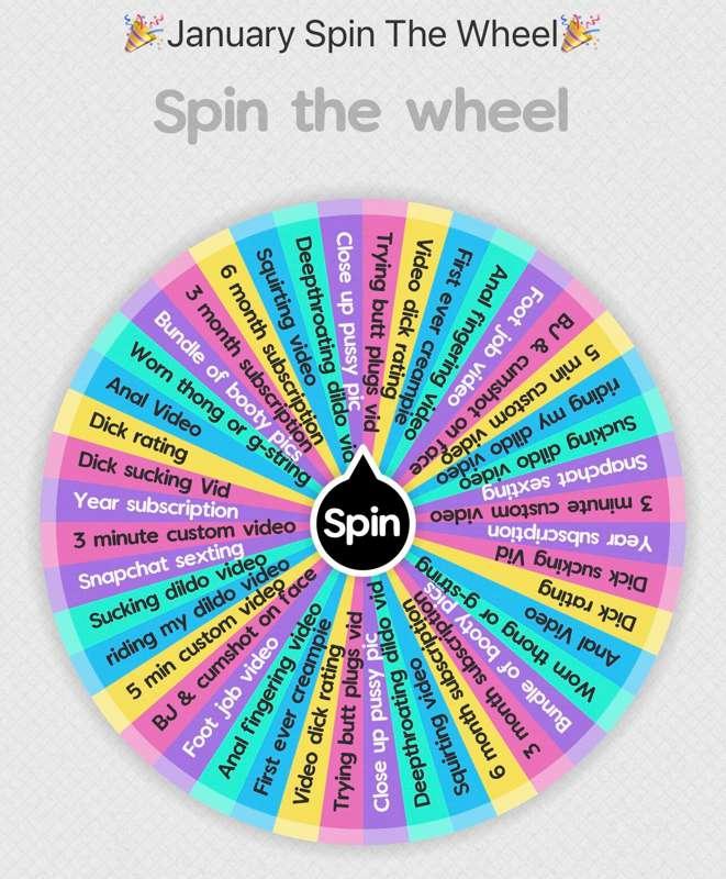 First 5 people to purchase 3 wheel spins will get a pussy pi..