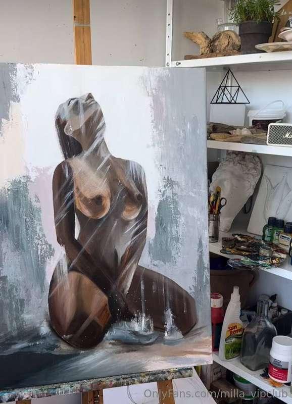 Raw, wild, and free — that's how I feel when I create art. 🎨..