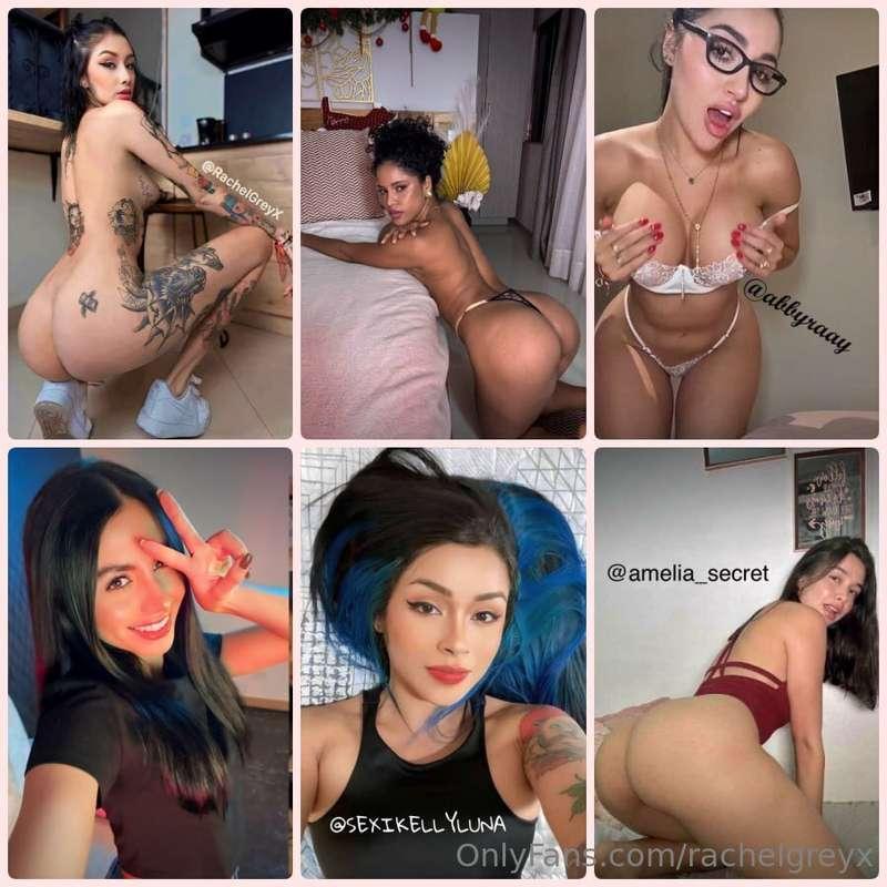 🥵 @RACHELGREYX 🥵✨🖤 @AMARA_LI 🖤✨⚡️ @abbyraay ⚡️💦❤️ @REBECCA_M..