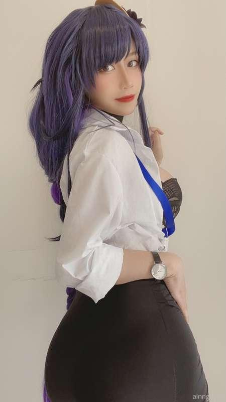 Co-worker Ei loves to tease you 😈 The seethrough skirt, unbu..