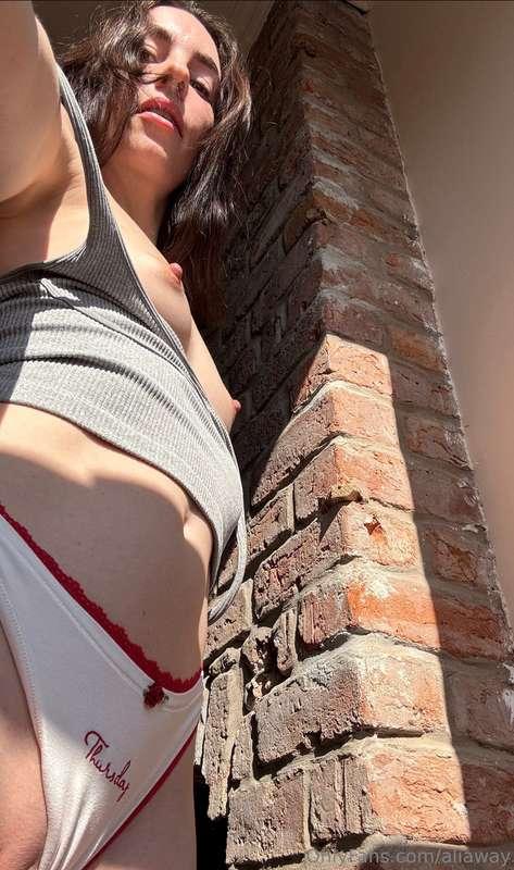 POV: you're on your knees, have pulled my panties to the sid..