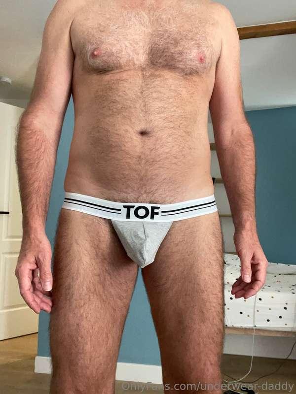 TOF underwear, like a jock strap, like a strapless thong. Ho..