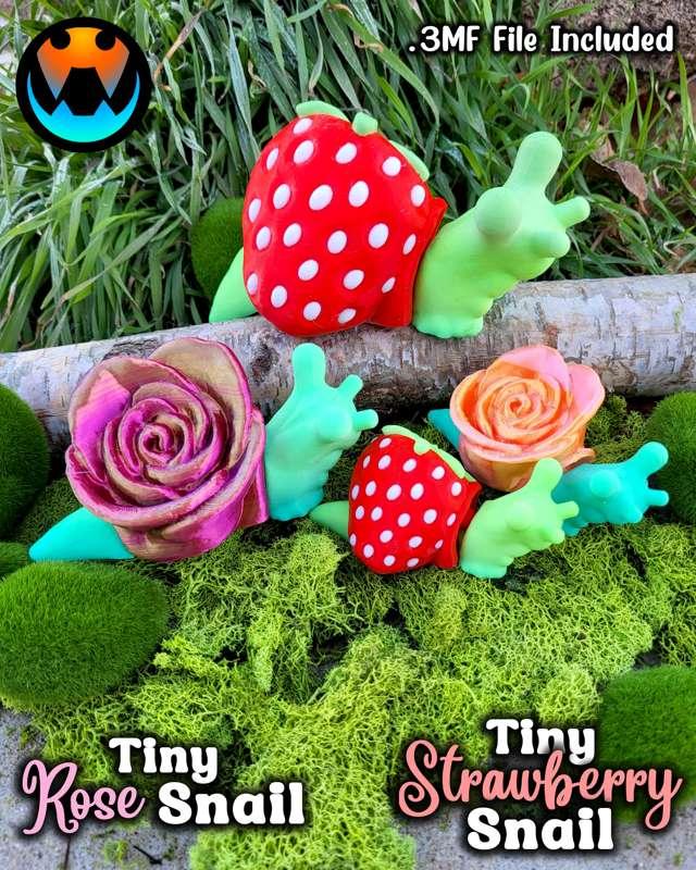 Rose and Strawberry SNAILS!