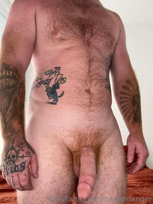 Enjoy my hairy buddy and Rock hard COCK shooting cum everywh..