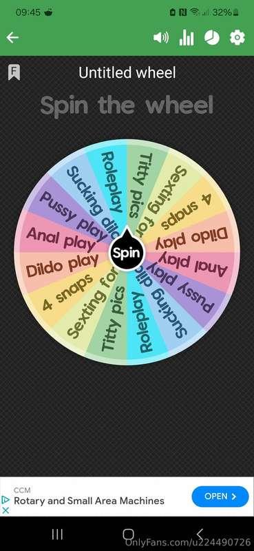 Christmas offer, 5 spins for $5 mmm u won't be disappointed ..